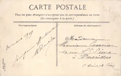 Marseille, la Cathédrale et le Fort Saint-Jean — éditeur L.V.B.C. n° 64 — 背面