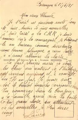 Besançon-les-Bains — Square Castan, Porte Noire e Cattedrale Saint-Jean — Les Éditions C.O.L. B — Verso