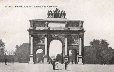 Paris — Arc de Triomphe du Carrousel — éditeur non visible, N° 19