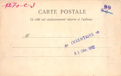 Fontainebleau — Place d'Armes — éditeur imprimeur non identifié, n° 56 — Verso