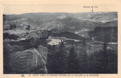 Coup d'œil du Grand Donon sur la vallée de la Bruche — éditeur AAE, n°50