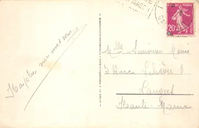 LUC-sur-MER — La mer un jour de gros temps — Cie des AP S Photomécániques - Strasbourg-Schiltigheim n°5004 — Verso