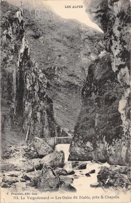 Les Oules du Diable, près la Chapelle — Vallée du Valgodemard — éditeur V. Fournier, Gap, n°775