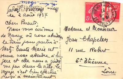 Nancy - Église Saint-Épvre — façade gothique avec rosace, éditeur V. Roeder — 裏面