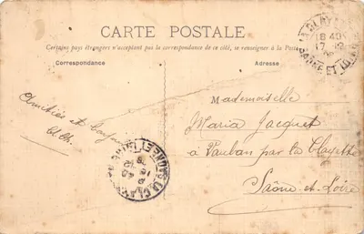 LA FÈRE - LA ISLA DEL AMOR — editor L. Leclère, La Fère, n.º 177 — Reverso