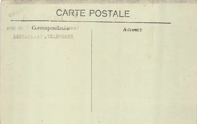 Grotte et Cascade de Seythenex — Passerelle du Gouffre — éditeur A.B.E.M. n°701 — Verso