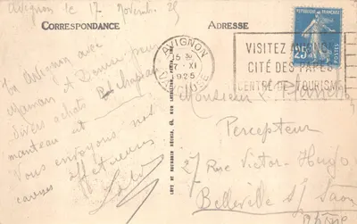 Avignon — Le Jacquemart — LL — पीछे