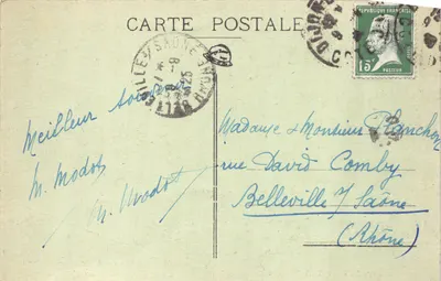 Hospices de Beaune - Hôtel-Dieu — Facciata Principale del Cour d'Honneur — Ronco aîné, editore, Beaune (Deposito) — Verso
