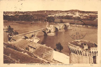Avignon — Panorama et Pont Saint-Bénézet — LL. n°36