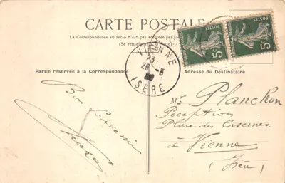 Rouoms — Route de Rouoms (Ardèche) — Édit. J. Brun et C°, Carpentras — Achterkant