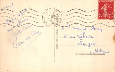 Le Havre — La Falaise de la Hève — éditeur C.A.P. n°163 — पीछे