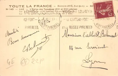 ルーズ — テンプル騎士団の教会（12世紀および13世紀） — Éditions Jové, Pau (B.P.) — 番号 140 — 裏面