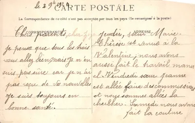 Bénédiction papale — célébration du Cinquantenaire (1908) — Édition P.Y — Verso