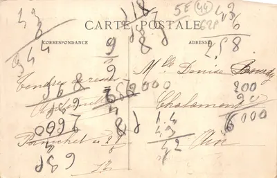 Pornichet (Loire-Inf.) — Widok morza na punkcie Congrigoux — Zbiór F. Chapeau, Nantes - 3e mille — Rewers