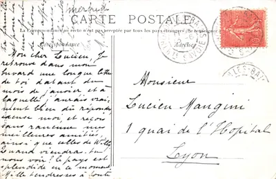 Environs d'Évian — Route de Meillerie — Collection Cachet n°15 — पीछे