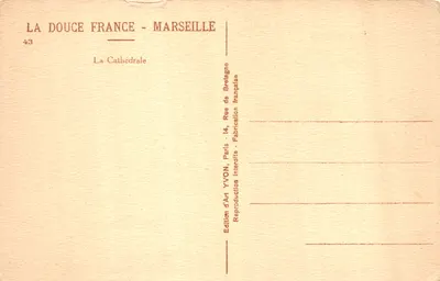 Cathédrale de Brest — vue de façade — Édition d'Art YVON, Paris — पीछे