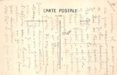 La Ciudad de Carcassonne — Porte d'Aude — editor impresor no visible — Reverso