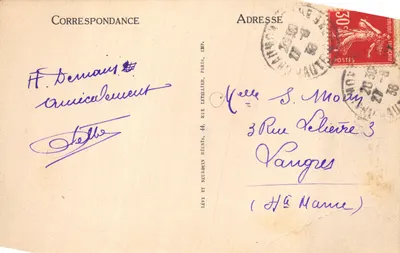 Chaumoni — Le Viaduc, long. 654 m, haut. 53 m, et les Bords de la Suize — LL — Verso