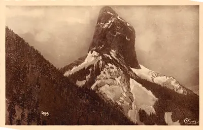 Mont Aiguille — Vue hivernale — éditeur Combier Imp. Macon