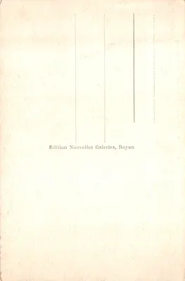 Royan-Meschers — Wewnętrzne wnętrze jaskiń — Wydawca: IMPRIMÉ SUR LA CARTE n°160 — Rewers