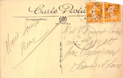 Lourdes — La Grotte — LL. — Impression LL. — N° 207 — Verso