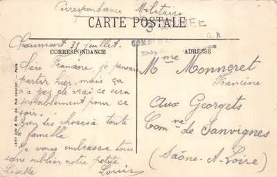 Chaumont — La Caisse d'Épargne — LL. Éditeur LL. N° 25 — Verso