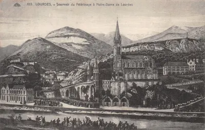 Lourdes — Souvenir du Pèlerinage à Notre-Dame de Lourdes — Éditeur : CEA SA DES ARTS PHOTOGRAPHIQUES - STRASBOURG, n° 185