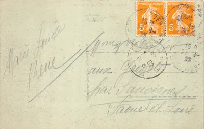 Lourdes — Souvenir du Pèlerinage à Notre-Dame de Lourdes — Éditeur : CEA SA DES ARTS PHOTOGRAPHIQUES - STRASBOURG, n° 185 — Verso