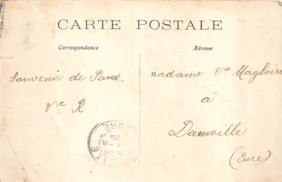 PARIS — De Kerk van Parijs, zijgezicht — C.M. n°236 — Achterkant