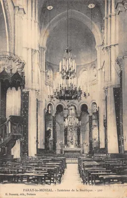 PARAY-le-MONIAL — Intérieur de la Basilique — H. Bonamy, édit., Poitiers - 320