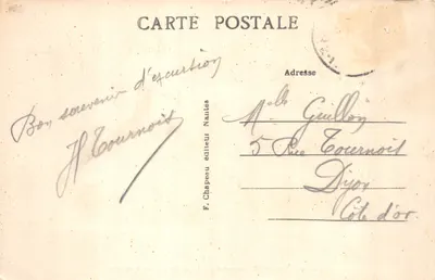 Batz-sur-Mer (Loire-Inf.) — La Jetée par forte marée — F. Chapeau éditeur Nantes n°329 — Verso