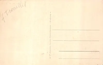 Biarritz — Effet de vagues au Port-Vieux — éditeur F. Trouillier, Strasbourg — 裏面