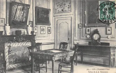 Salon de J.-J. Rousseau — Les Charmettes — éditeur impr. sur la carte n°583