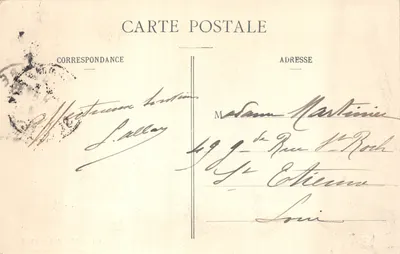 Salon de J.-J. Rousseau — Les Charmettes — éditeur impr. sur la carte n°583 — Verso