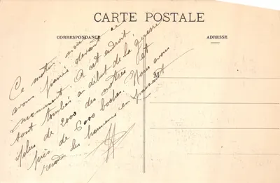 Monument aux Soldats tombés au Champ d'Honneur — St-Dié, éditeur C. Cuny, n° 48x — Verso