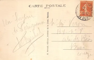 Périgueux — Cloître de la Cathédrale Saint-Front — G. Artaud, éditeur, Nantes — पीछे