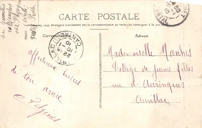 Pont de Tréboul et la Vallée de la Truyère — vue pittoresque du Cantal, éditeur imprimeur non visible, n° de série non lisible — पीछे
