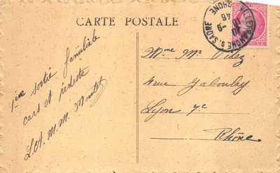 Villefranche-sur-Saône — Detalles de la N.D. des Marais (siglo XIV) — Martinand Librería-Editor - Villefranche — Reverso