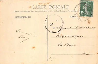 Vézelay — Église de la Madeleine — Châsse des Reliques de Marie-Madeleine, éditée par Pothain, Avallon, n° 57 — Verso
