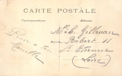 Clermont-Ferrand (Puy-de-Dôme) — Église de Notre-Dame du Port — L'Hiéronnelle, Paris, n° 464 — Verso