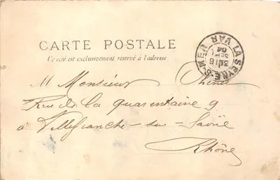 Toulon — Vue générale prise de la Tour Carrée — éditeur Mauro Bar, Toulon — Verso