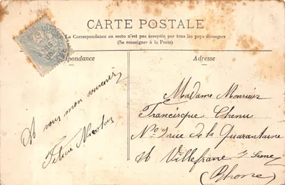 St-Uze à Rochetaillée — Chapelle Saint-Joseph et Hospice des Vieillards — L. Charvat, phot., Grand-Serre — Verso