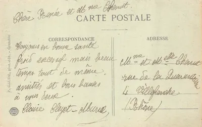 Dauphiné — Porta dell'antica Corte Reale — P. GAUDE, fotografo-editore Grenoble — Verso