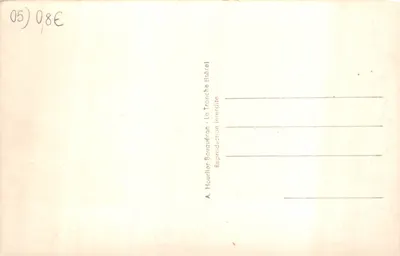Route du Bautarel - Barrage et lac du Chambon (1040) — éditeur A. Hourlier-Bouquérón, La Tranche (Isère) — Verso