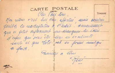 Nîmes — Le Palais de Justice et les Arènes — Édition « La Cigogne » — पीछे