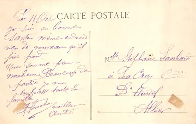 Braume-les-Dames — Vue générale — Excursion en Franche-Comté, n° 808 — 裏面
