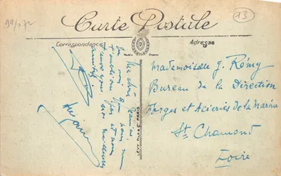 Marseille — Le Château d'If par un jour de Tempête — Selecta — Verso