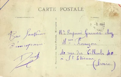 Les Sables-d'Olonne (Vendée) — Entrée du chenal à la nuit tombante — Imprimé sur la carte n°59 — 裏面
