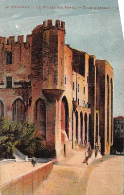 Avignon — Le Palais des Papes — Tour d'Angle — éditeur IMPRIMÉ SUR LA CARTE n° 52