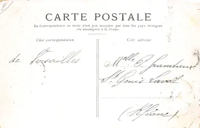 Versailles — Le Bosquet des Bains d'Apollon. — Éditeur : P. Publ. du France — 背面